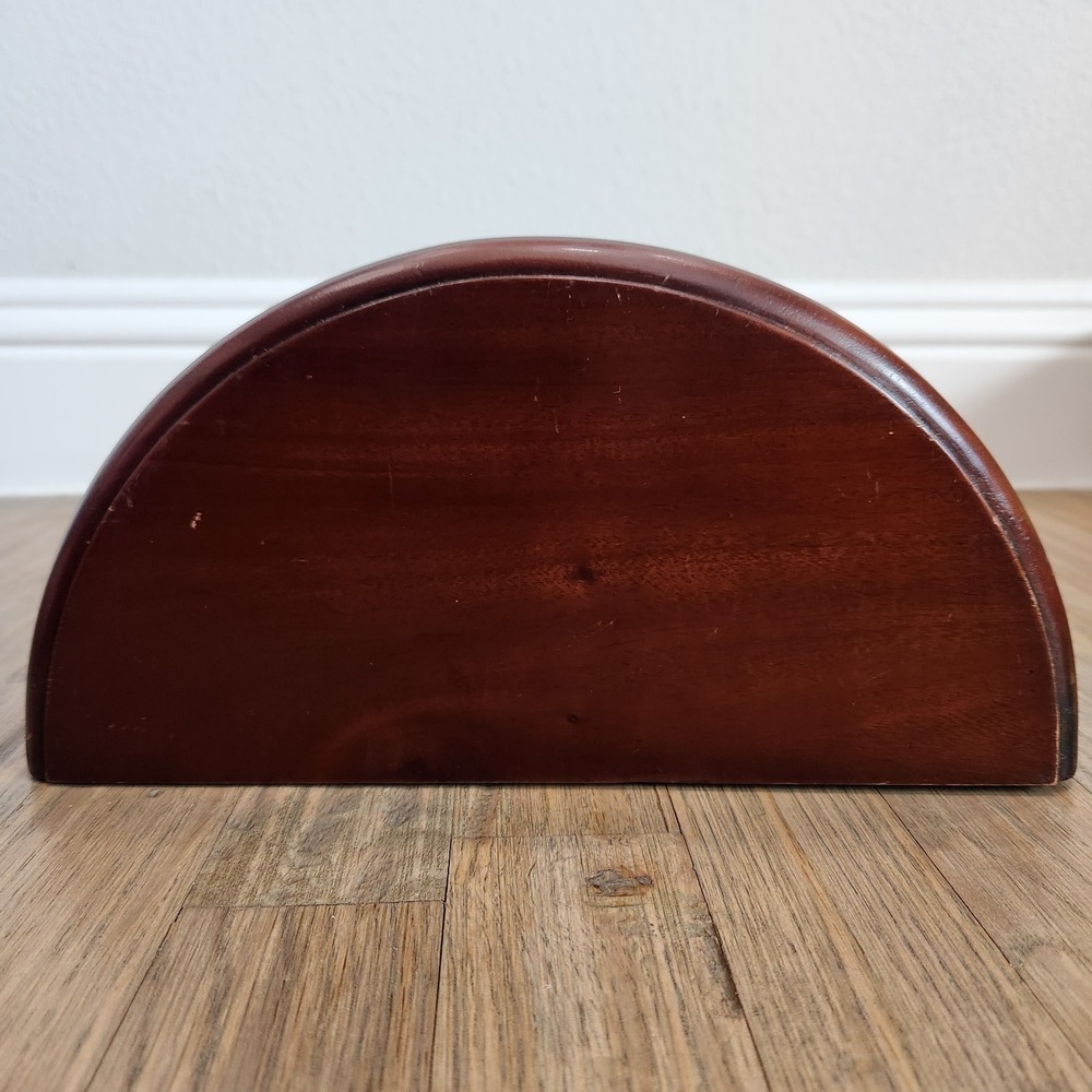 Vintage Florentine Style Dark Mahogany Solid Wood Hanging Wall‎ Shelf Sconce - Picture 10 of 15